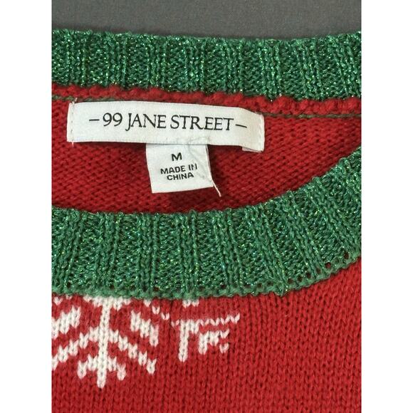 ugly christmas sweater women M 99 Jane Street Christmas Snowman Sweater - Picture 4 of 10